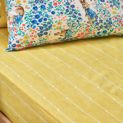 Multicoloured - Front - Peter Rabbit Florelli Cotton Fitted Sheet