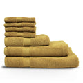 Ochre - Front - The Linen Yard Loft Combed Cotton Towel Bale Set (Pack of 4)