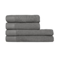 Cool Grey - Front - Furn Textured Cotton Towel Bale Set (Pack of 4)