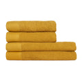 Ochre - Front - Furn Textured Cotton Towel Bale Set (Pack of 4)