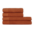 Pecan - Front - Furn Textured Cotton Towel Bale Set (Pack of 4)