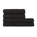 Black - Front - Furn Textured Cotton Towel Bale Set (Pack of 4)
