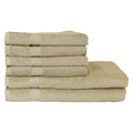 Oatmeal - Front - The Linen Yard Loft Combed Cotton Towel Bale Set (Pack of 10)