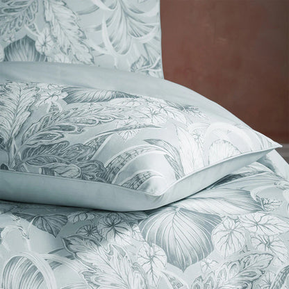 Cirrus Blue - Lifestyle - EW By Edinburgh Weavers Tivoli Contrast Piping Tropical Duvet Cover Set