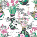 White - Pack Shot - Furn Ishiko Floral Duvet Cover Set
