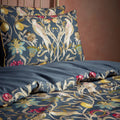 Navy - Back - EW By Edinburgh Weavers Liberty Traditional Contrast Piping Floral Duvet Cover Set