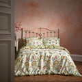 Stone - Front - EW By Edinburgh Weavers Liberty Traditional Contrast Piping Floral Duvet Cover Set