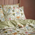 Stone - Lifestyle - EW By Edinburgh Weavers Liberty Traditional Contrast Piping Floral Duvet Cover Set
