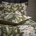 Moss - Lifestyle - Edinburgh Lavish Contrast Piping Sateen Floral Duvet Cover Set