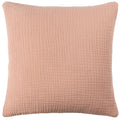 Pink Clay - Front - Yard Lark Cotton Crinkled Cushion Cover