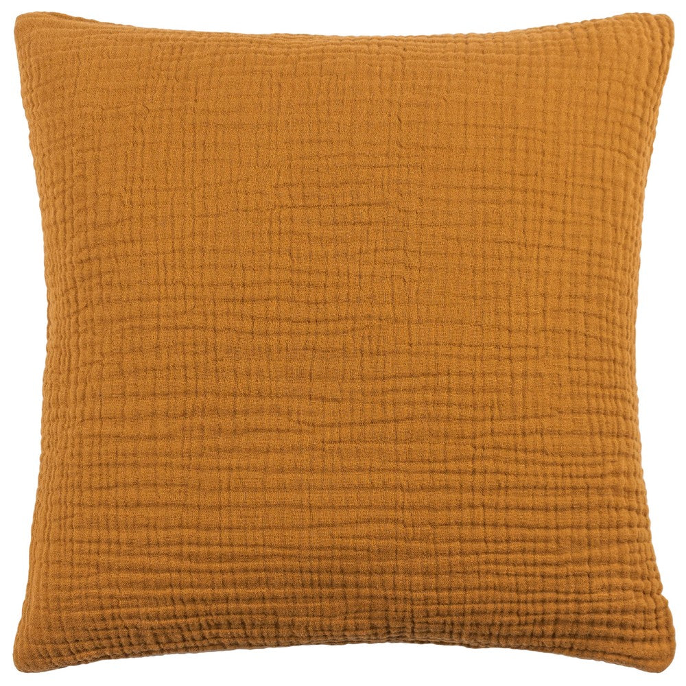 Cumin - Front - Yard Lark Cotton Crinkled Cushion Cover
