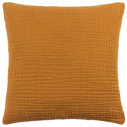 Cumin - Front - Yard Lark Cotton Crinkled Cushion Cover