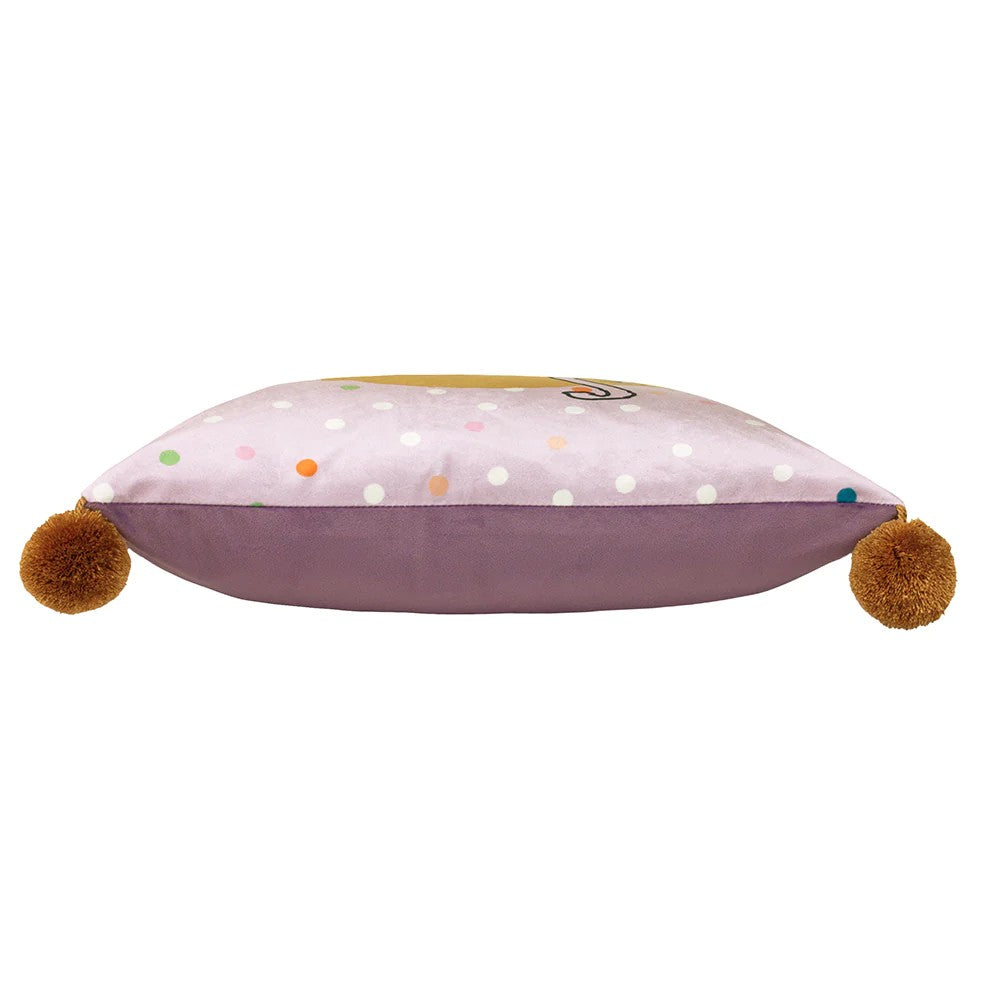 Lilac - Side - Peter Rabbit Dotty Cushion Cover