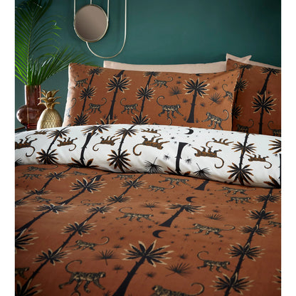 Amber - Back - Furn Desert Exotic Reversible Monkey Duvet Cover Set