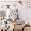 Multicoloured - Side - Peter Rabbit Scandi Woods Throw