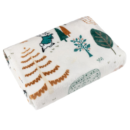 Multicoloured - Front - Peter Rabbit Scandi Woods Throw