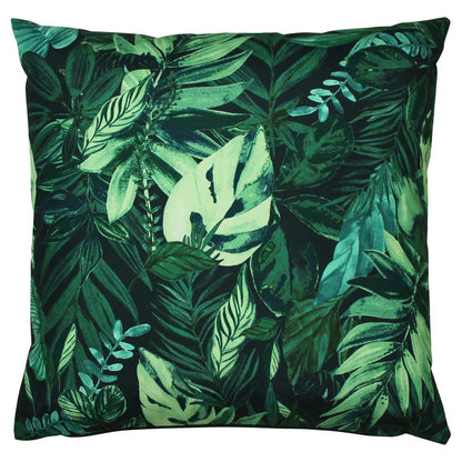 Green - Front - Furn Psychedelic Jungle Print Outdoor Cushion Cover