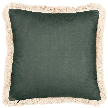 Forest - Back - Paoletti Colonial Fringed Palm Tree Cushion Cover