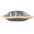 Forest - Side - Paoletti Colonial Fringed Palm Tree Cushion Cover