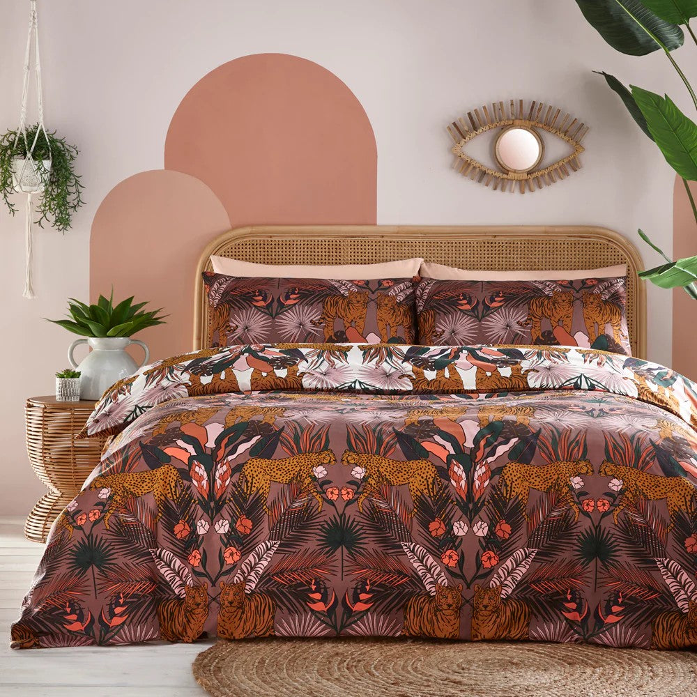 Cocoaberry - Front - Furn Kaihalulu Reversible Jungle Duvet Cover Set