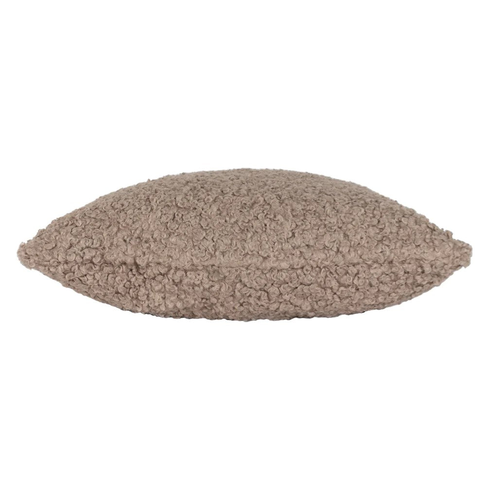 Taupe - Back - Yard Cabu Bouclé Textured Cushion Cover