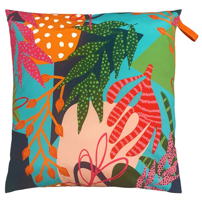 Aqua-Pink - Front - Furn Coralina Outdoor Cushion Cover