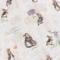 Natural - Back - Peter Rabbit Childrens-Kids Fleece Printed Blanket