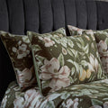Moss - Front - EW By Edinburgh Weavers Lavish Sateen Floral Housewife Pillowcase (Pack Of 2)