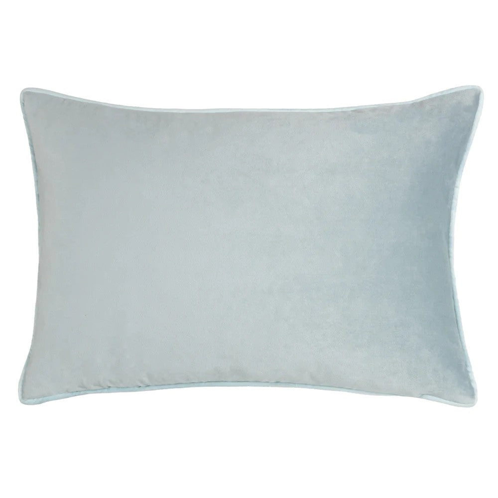 Blue - Back - Furn Arcticus Noel Embroidered Arctic Animals Cushion Cover