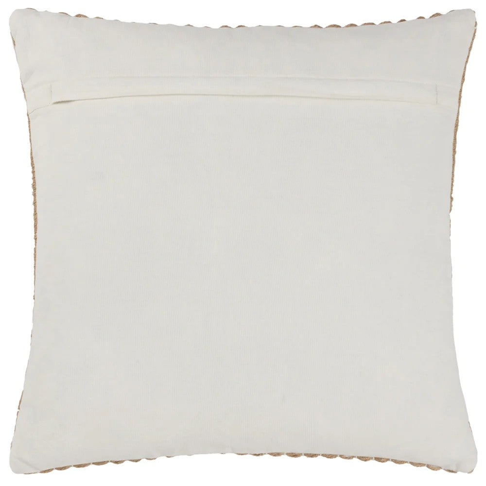 Natural - Back - Yard Weaves Woven Striped Cushion Cover