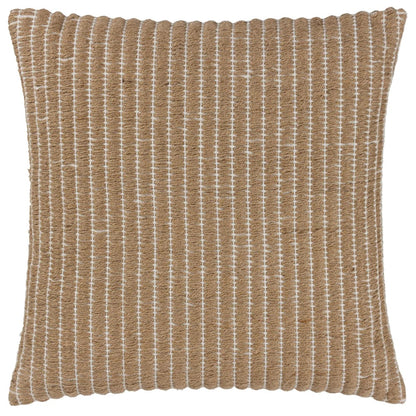 Natural - Front - Yard Weaves Woven Striped Cushion Cover
