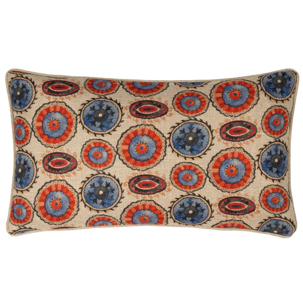 Natural - Front - Wylder Akamba Tribal Rectangular Cushion Cover