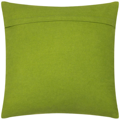 Coral-Green-Black - Back - Furn Embroidered Cheetah Cushion Cover