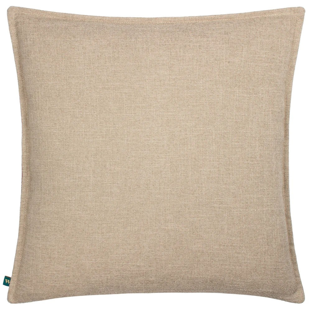 Navy-Red - Back - Wylder Akamba Tropical Parrot Cushion Cover