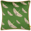 Green - Front - Furn Avalon Piping Detail Velvet Cushion Cover