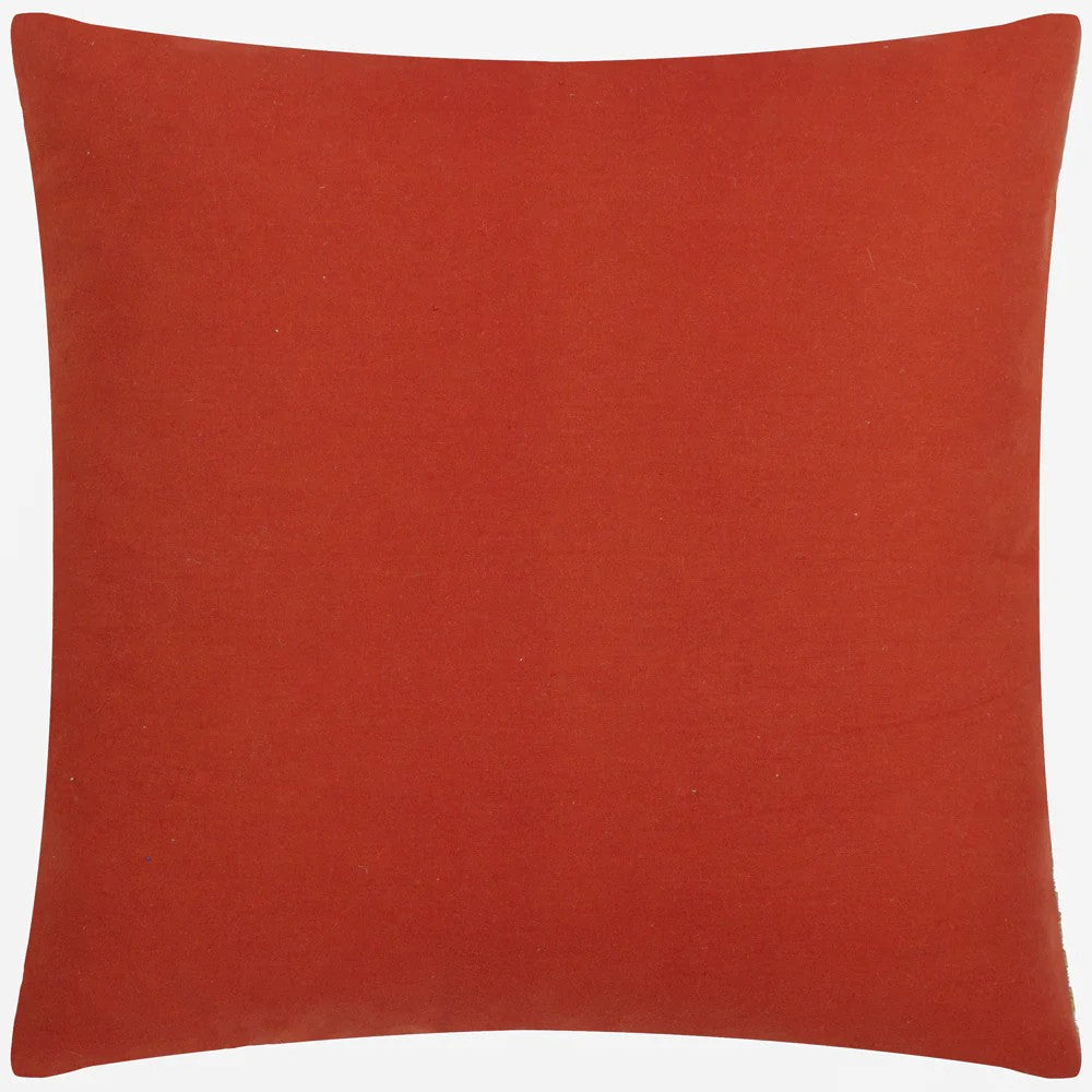 Rust - Back - Wylder Autumn Walk Cotton Cushion Cover