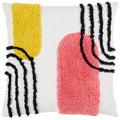 Citrus-Pink - Front - Heya Home Elmer Tufted Cushion Cover