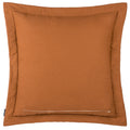 Rust - Back - Paoletti Palmeria Velvet Quilted Cushion Cover