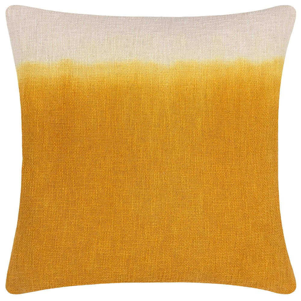 Ochre - Front - Furn Mizu Dip Dye Square Cushion Cover
