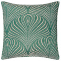 Emerald - Front - Paoletti Gatsby Piping Detail Jacquard Cushion Cover