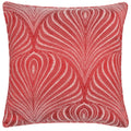 Terracotta - Front - Paoletti Gatsby Piping Detail Jacquard Cushion Cover