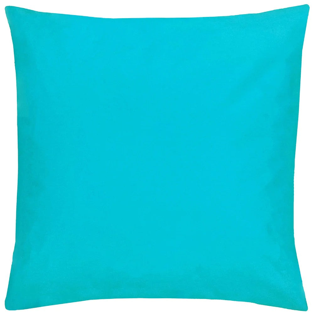 Aqua - Front - Furn Plain Outdoor Cushion Cover