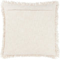 Pecan - Back - Yard Hara Woven Fringe Cushion Cover