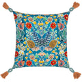 Blue - Front - Wylder Adeline Tassel Floral Cushion Cover