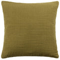 Khaki - Front - Yard Lark Woven Organic Cushion Cover