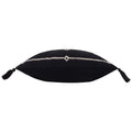 Black - Side - Yard Folis Embroidered Cushion Cover