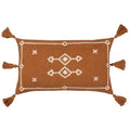 Pecan - Front - Yard Folis Embroidered Cushion Cover