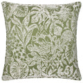 Olive - Front - Wylder Bali Jacquard Botanical Cushion Cover