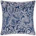 Midnight - Front - Wylder Bali Jacquard Botanical Cushion Cover