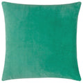 Oasis Green-Lilac - Back - Paoletti Mentera Velvet Floral Cushion Cover